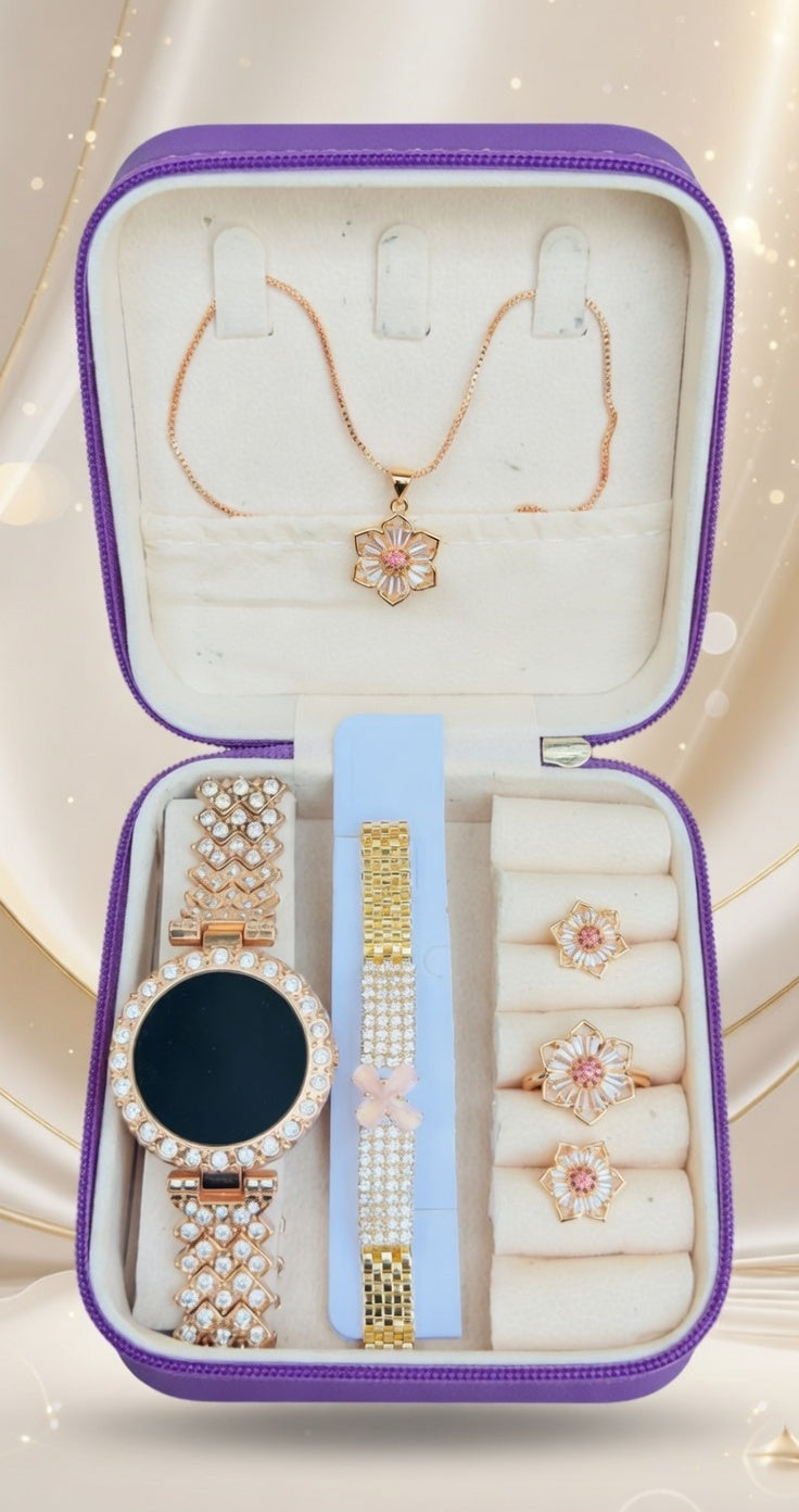 Premium Bridal & Party Wear Jewelry Combo Set with Velvet Box